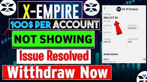x empire token not received problem | x empire token not received bitget | x empire token