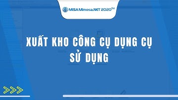 Xuất kho công cụ dụng cụ sử dụng | MISA MIMOSA.NET