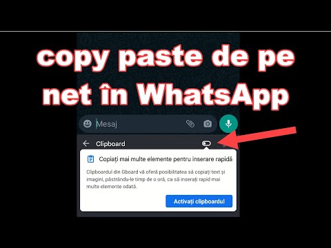 Copiere și lipire poze în WhatsApp - ADVANCED COPY - PASTE ANDROID