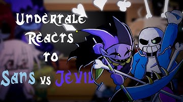 Undertale reacts to Sans vs Jevil (Esp/Eng) | Gacha Club