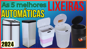 As 5 lixeiras Automáticas com sensor🗑️Lixeiras Automáticas para cozinha, banheiro e escritório!