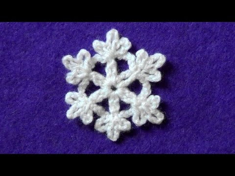 Видеоурок снежинка крючком