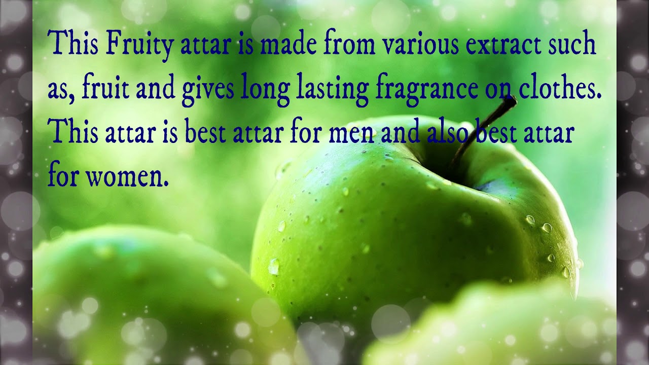 Menjewell Crispy Green Apple Fruit Attar/ Perfume Floral Attar. Rs.355