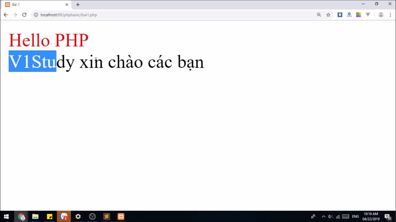 echo php คือ  Update New  PHP: Bài 1. Cách sử dụng echo và biến1