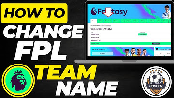 How to Change Your FPL Team Name (Fantasy Premier League 2025 Tutorial)