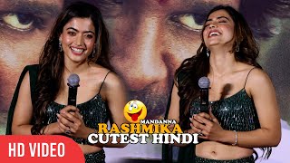 When Rashmika Mandanna Speak Cutest Hindi CROWD Went CRAZY 😍🔥😂