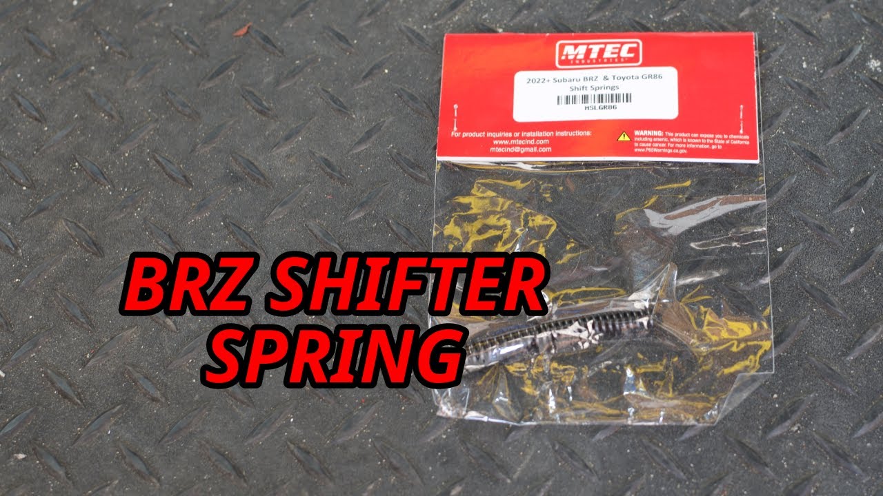 22+ SUBARU BRZ TOYOTA GR86 Shifter Spring Install YouTube