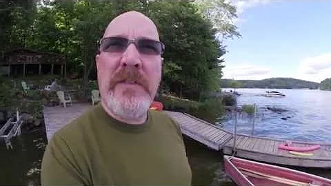 Ken's Vlog #137 - Beautiful Day in Muskoka, Bike Ride, Swimming