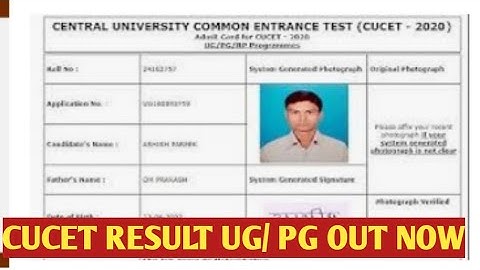 CUCET RESULT UG/ PG OUT NOW 2021😍😍🎉🎉🥳🥳 CUCET RESULT OFFICIAL NOTICE