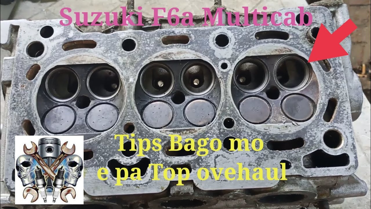 Tips Bago mag pa top overhaul Suzuki f6a Multicab Head Engine - YouTube