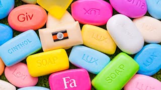 ASMR 100 SOAP OPENING HAUL- ASMR 3min opening/ tapping/ wrap sound/ no cutting