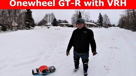 Onewheel GT / GT-R with Variable Ride Height adapters (VRH) Test Drive in snow