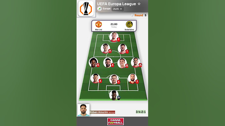 Man United vs Bodø/Glimt | LINE UP & Starting XI (Man U) [Live] 🔴⚪ | UEFA Europa League MatchDay 5