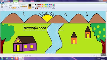 Scenery Demo using MS - Paint