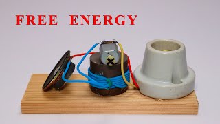 Free energy from speaker. Do it yourself with a magnet