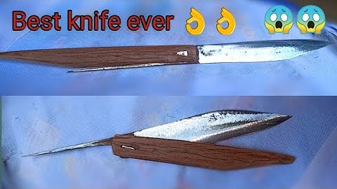 primitive technology-Blacksmithing-making a  knife inspired by 🔥 🔥 🔥Torbjorn Ahman