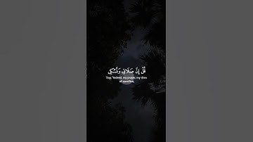 سورة الأنعام الآية [١٦٢-١٦٣]