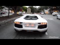 Insane lamborghini aventador redline revs