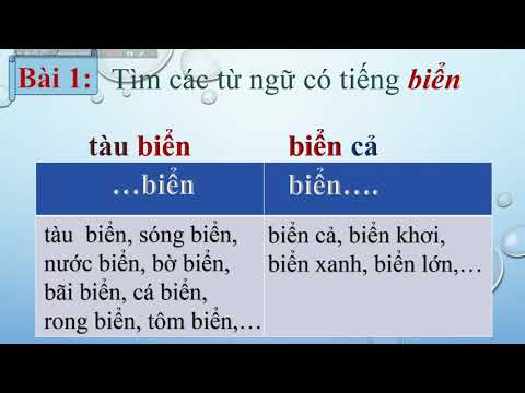 TUẦN 25 - K2 - LTVC - SÓNG BIỂN