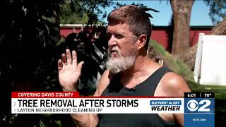 Layton family's dream home heavily damaged from evening storms