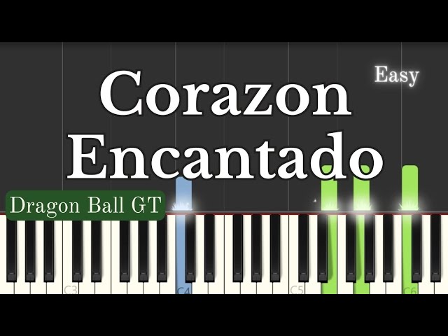 Mi corazon-encantado-dragon-ball-gt-easy-piano