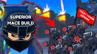 SUPERIOR MACE CAMERAWOMAN COMBO THEY ALL MELT!!! | TOILET TOWER DEFENSE | ROBLOX