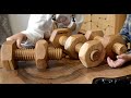 Making of accessories for cutting wooden threads