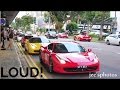 30 loud ferraris convoy roaring out of ital auto  epic sounds