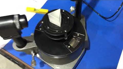 Dispersive Power of the Material of the Prism for Violet & Yellow Colors of Mercury Light (ME 868)