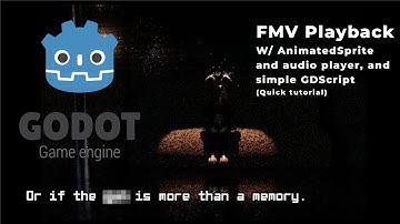 Easiest Way To Play FMV Cutscene in Godot in Under Two Minutes (Simple and Quick Explanation)