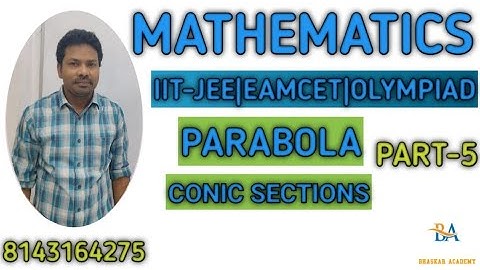 TS EAMCET 2022 JULY 20 SHIFT1 QUESTIONS FROM PARABOLA,CONIC SECTIONS