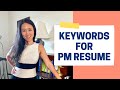 Must have product manager resume keywords leading to pm interviews