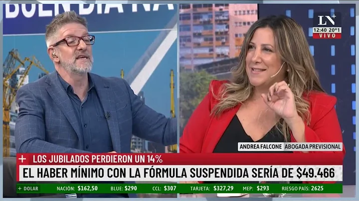 Andrea Falcone con Luis Novaresio-LN+