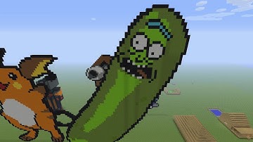 Minecraft how to build pickle rick