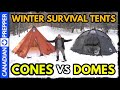 Winter Hot Tents Domes vs Cones! Which is Better?