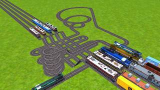 😲 Impossible Spiral & Crossing Tracks | Train Simulator Gameplay
