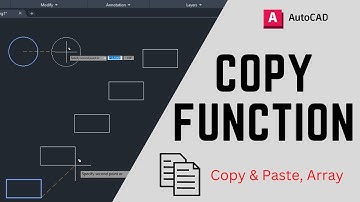 How to Copy Shapes Tutorial (Copying Basics) - AutoCAD