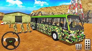 Offroad Army Bus Driving Hill Dangerous Duty Simulator Games - Android Gameplay screenshot 4