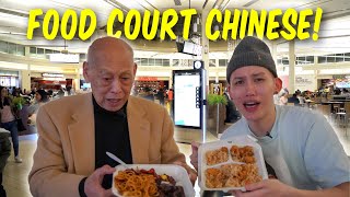 Chinese Grandpa Tries Mall Food Court Chinese Food for The First Time!