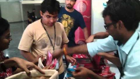 Bag stuffing at PyCon India