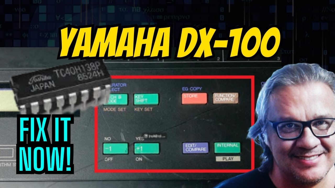 Repair buttons Yamaha Dx-100 that didn't work. SOLVED! - YouTube