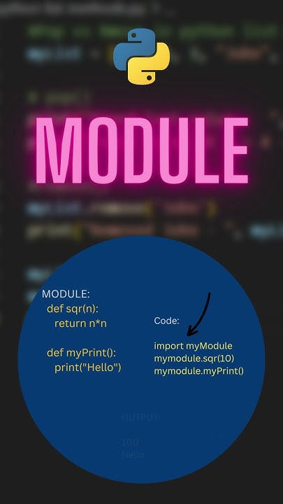 Difference between Module vs. Package vs. Library in #python - YouTube