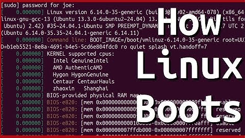 How Linux Boots