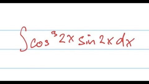 Integral of cos^3(2x)sin(2x)dx