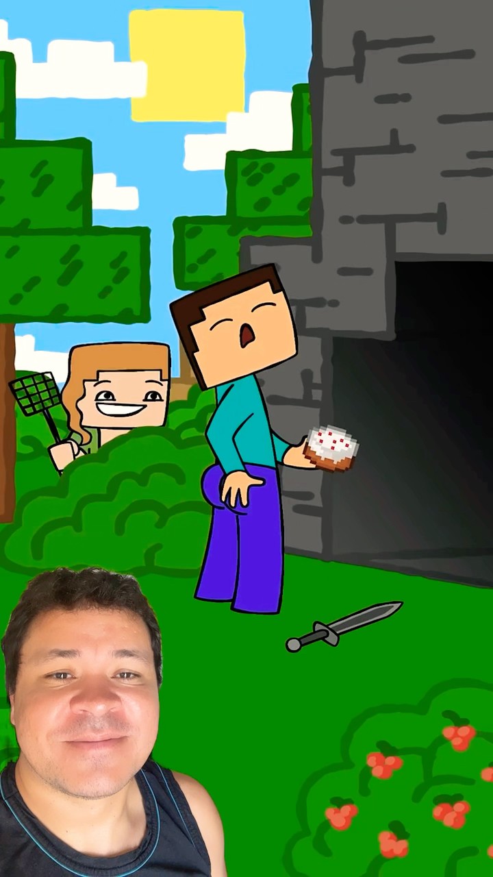 STEVE ESTÁ MUITO SUSPEITO #mayumigames #minecraft #shortsvideo #youtubeshorts