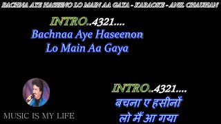 Bachna Ae Haseeno Karaoke With Scrolling Lyrics Eng. & हिंदी