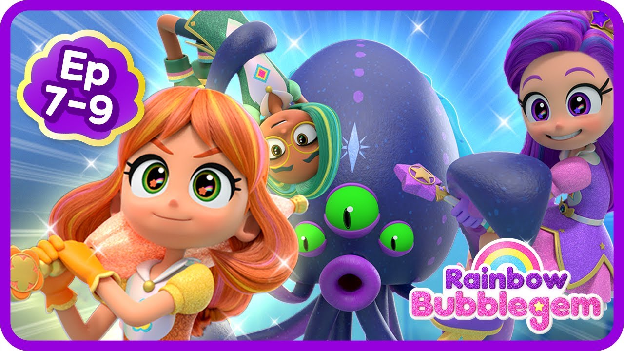 Princesses, let’s all work together! | Ep.7–9 Compilation | Binge-Watching | Rainbow Bubblegem 🌈