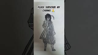 Obanai drawing from (demon slayer) @@ShraddhaSharma9970 😁😄 #short