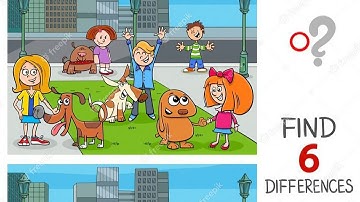 ​🐶 Find 6 Differences in 15 SECONDS! (Park Puzzle Challenge) #FindTheDifference #SpotTheDifference