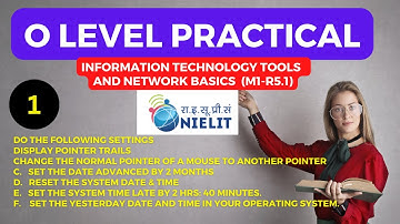 O level practical question solution | m1-r5 o level| information technology tools and network basics